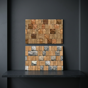 Ressemblant à un design en pierre d'origine avec finition mate 300x450mm 30x45cm Carreaux de mur en céramique de 12x18 pouces pour l'élévation de l'appartement - Product Image 4