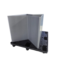 Caisse pliable personnalisée en PP/nid d'abeille avec couvercle supérieur pour le stockage et le transport logistique