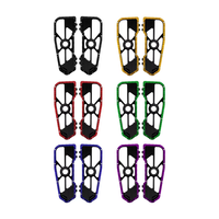 Planches de sol CNC pour motos Harley Touring 1986 et plus récentes, Trike Softail FLD 2012-2016, en aluminium anodisé, 6 couleurs, paire