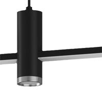 Luminaire suspendu moderne minimaliste de haute qualité pour salle à manger, bar, chambre à coucher, luminaire suspendu noir tendance, lustre LED long
