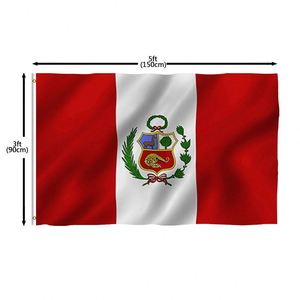 Banderas Nacionales de Perú Personalizadas de 90*150 cm (3x5 pies) para Campañas Electorales, Personalizables por Proveedor - Product Image 6