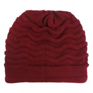 New Style Unisex Knitted <b>Winter</b> <b>Hat</b> High Quality Oversized Acrylic Beanies Solid Color Slouchy Caps - Product Image 4