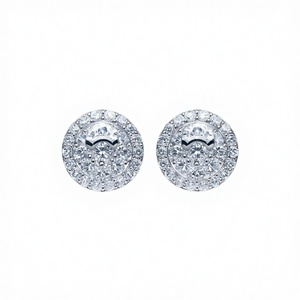 Bijoux fins pour hommes et femmes, boucles d'oreilles clous plaquées or 10K/14K/18K, diamant naturel taillé, fiançailles, hip hop, à visser - Product Image 3