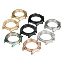 Boîtier de montre de plongée 20 ATM en acier inoxydable 316L de 42,5 mm, compatible avec les pièces 007, avec couronne à vis 3H et protection de cadran
