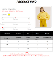 Pull à col roulé épais tendance pour femme Blubelle, décontracté, ample, avec poignets côtelés, couleur unie, mi-long, pour l'automne et l'hiver