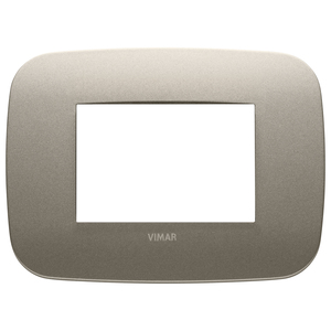 Vimar Placca Rotonda 3M Champagne Opaco 12,75x9,5 Cm - Product Image 1