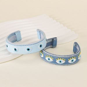 Bracelet Bohème Créatif Broderie Papillon Tissé à la Main Bracelet Oeil du Diable Ouverture Porte-Bonheur Diamant à la Mode Vente en Gros - Product Image 3
