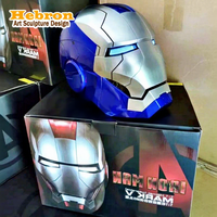 Casque de robot de guerre pour Iron Man Mark 5, ouverture automatique, commande vocale, masques de fête d'Halloween, matériau ABS, convient aux adultes