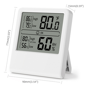 Habitación interior LCD Medidor electrónico de <span class=keywords><strong>temperatura</strong></span> y humedad Termómetro digital Higrómetro Termómetro doméstico - Product Image 2