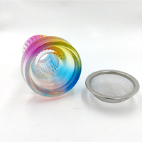 Lvhe – accessoires de chicha en verre de couleur arc-en-ciel, tête de narguilé, vente en gros, en Stock