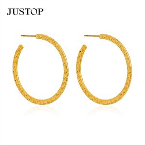 Aros de moda OEM/OEM, impermeables, de acero inoxidable, chapados en oro, hipoalergénicos, proveedor de joyería de moda, pendientes de moda para mujer - Product Image 6