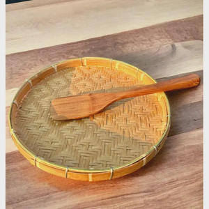 Cesta Redonda de Bambú Tejida para Lavar Arroz, Cesta de Pared de Ratán, Buen Precio, Proveedor de Vietnam, Decoración Ecológica Hecha a Mano - Product Image 1