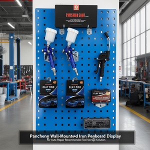Pancheng Wall-Mounted Iron Pegboard Display Rack for Auto Repair Recommended Tool Storage Solution - Product Image 3