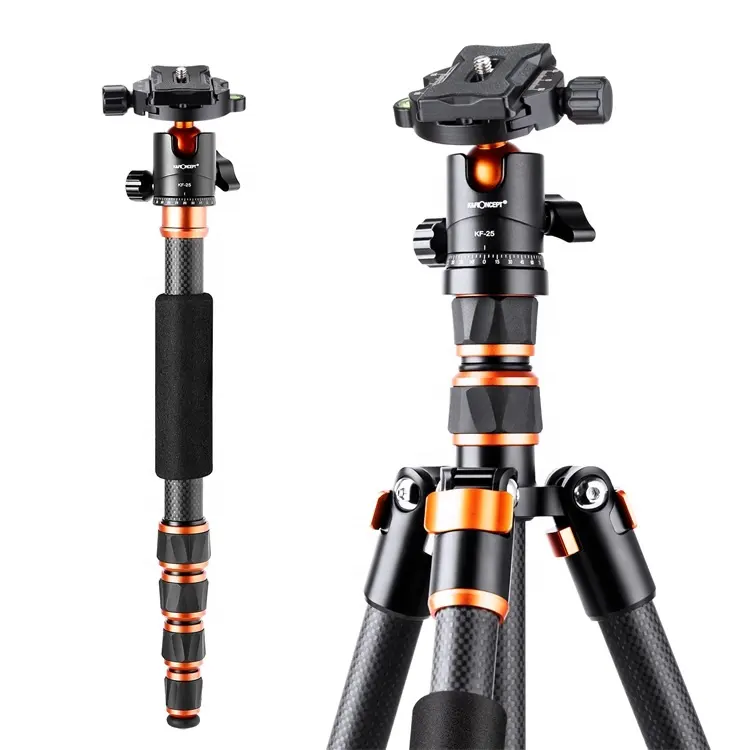 K&F Concept tripod multifunctional carbon fiber monopod camera accessories monopod tripods for gopro