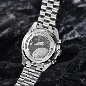 Reloj Retro Nuevo de PAGANI DESIGN, Relojes de Cuarzo para Hombre, Acero Inoxidable, Cristal de Zafiro Luminoso, Cronógrafo - Product Image 6