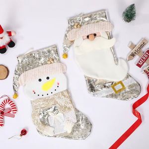 New Best-Selling Eco-Friendly Soft Polyester Fiber Christmas Stocking Candy & Gift Bags - Product Image 1
