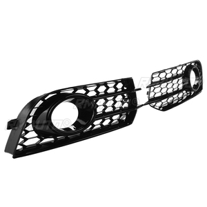 2x Grille de phare antibrouillard en nid d'abeille pour AUDI A1 8X 2010-2014, cache de phare antibrouillard pour pare-chocs inférieur X0807681A 8X0807682A - Product Image 3