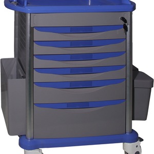Chariot médical mobile Taigyu SLV-C4012 pour la distribution de médicaments, avec tiroirs et compartiments de rangement - Product Image 4