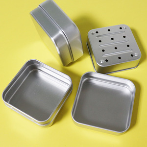 Ba Lớp Vuông Nhôm <span class=keywords><strong>Tin</strong></span> Hộp Xà Phòng Du Lịch Đầy Đủ Nước Thoát Nước Kim Loại Có Thể Nhôm Xà Phòng Có Thể Cho Xà Phòng Thanh Phòng Tắm - Product Image 6