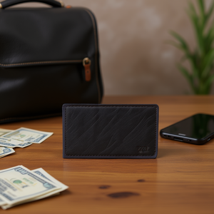 Portefeuille en cuir vintage Eb, 9,5 x 4,5 pouces, porte-billets long ouvert, unisexe, doublure en PU, antivol, style billet de banque - Product Image 2