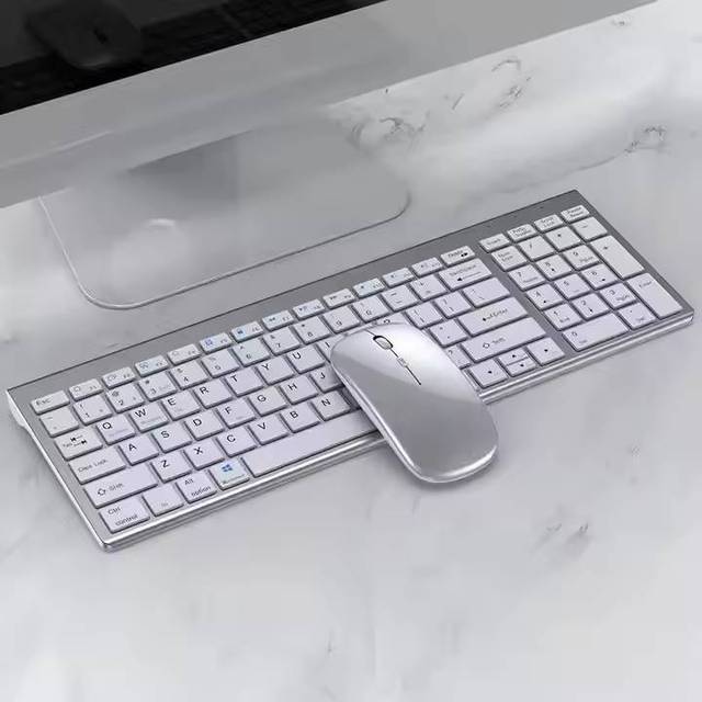 Hot Sale Ultrathin Blue Tooth Wireless Keyboard Mouse Combo 2.4G BT Combo for Windows Laptop Portable Gaming Keyboards