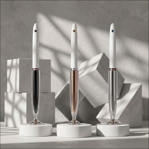 Bolígrafo Clásico de Metal para Negocios con Cristal de Diamante y Punta de 1.0 mm, Bolígrafo de Escritorio con Cadena para Oficina y Hotel - Product Image 2