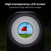 Télémètre de golf haut de gamme avec zoom 6x, fonction de compensation de pente, construction légère et dispositif d'acquisition rapide de la cible