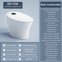 Nouveau modèle 2026 : WC intelligent en céramique avec bidet intégré et télécommande pour salle de bain