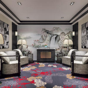 Tapis en nylon imprimé durable, tissage mécanique, antidérapant, anti-salissure, antibactérien spécial pour salle de conférence - Product Image 6