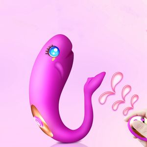 Kleine Walvis Draadloze Sex Vibrator Meisjes Vast Op Sex Afstandsbediening G-Spot Stimuleren Waterdichte Masturbator Voor Vrouwen - Product Image 6