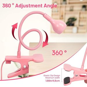Lampe à ongles portable 3W flexible à col de cygne pour séchage rapide, lumière de polymérisation pour vernis gel, Plug-and-Play, pour usage domestique - Product Image 3