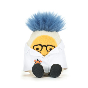 Jelly Cat Amuseables Peluche a Forma di Scienziato con Abito da Uovo Sotto Cotto, Giocattoli Morbidi a Tema Cibo, Piccole Bambole, Regalo Perfetto per Compleanni e Festività - Product Image 4