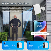 Caméra de sécurité sans fil miniature 4G LCLCTEK, nouvelle, avec batterie, 4MP, projecteur, Wifi, caméra de surveillance extérieure sans fil