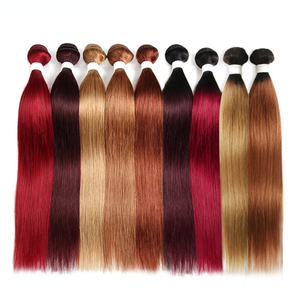 Fascio di capelli umani lisci vergini brasiliani grezzi 99J Borgogna da 40 pollici, allineati alle cuticole, per forniture scolastiche all'ingrosso, campione gratuito - Product Image 5