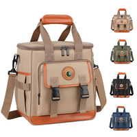 Sac isotherme pour pique-nique et camping en plein air de 15 L |   Rétenction de la glace pendant 3-5 heures |   Badge Compas |   Portable, léger et étanche
