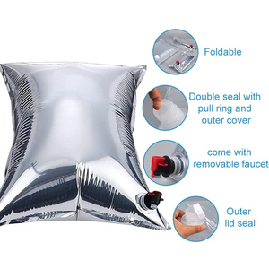 En Stock 5L 10L <span class=keywords><strong>20L</strong></span> Transparent aluminisé pliable de stockage d'eau de secours <span class=keywords><strong>bidon</strong></span> sac liquide stérile aseptique BIB sac avec <span class=keywords><strong>robinet</strong></span> - Product Image 1