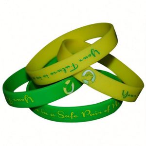 Pulsera de Silicona con Logotipo Personalizado, Inofensiva, No Tóxica, 100% Ecológica - Product Image 3