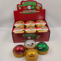 WOWEI Boîte cadeau en plastique TPR imprimée en relief avec jouets rebondissants à changement de couleur et de température, pour la pâte à modeler de Noël et les petits pains amusants à pétrir