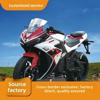 Moto électrique haute puissance 5000W 72V, petite moto de course Ninja pour adultes, haute vitesse, batterie Horizon V6, 120 km/h, capacité de charge 550 kg