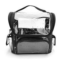 Grande trousse de rangement transparente en PVC avec fermeture éclair pour pinceaux de maquillage, organiseur de voyage pour artistes, étui de rangement cosmétique