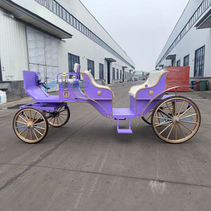 Best Quality Purple Sightseeing Carriage Horse Vehicle Sightseeing Carriage Electric Victoria Sightseeing Carriage - Product Image 6