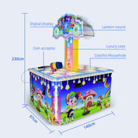 Machine de jeu d'arcade Whack-a-Mole à monnayeur pour plusieurs joueurs, pour enfants de 6 ans, avec marteau souris, pour centre de jeux et jeux de rédemption