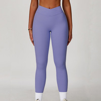 Pantalon de sport taille haute amincissant et rehausseur de fessiers en Spandex/Nylon pour la course, le fitness et le yoga, grandes tailles, transfrontalier