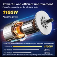 Marteau perforateur électrique double usage Dongcheng Z1C-FF03-28SH, moteur en cuivre 220V 1100W, 5000BPM, perçage max. 28mm, bricolage