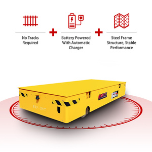 Chariot de transfert sans rail à roues en acier, télécommande, 20 tonnes, alimenté par batterie, double moteur - Product Image 3
