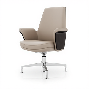 <span class=keywords><strong>Silla</strong></span> de Oficina Ejecutiva Giratoria de Diseño Moderno, Respaldo Alto de PVC, Reposacabezas Ajustable, <span class=keywords><strong>Reclinable</strong></span>, Base de Aleación de Aluminio de Cinco Estrellas con Ruedas - Product Image 1