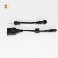 Câble d'alimentation en cuivre 9005/9012/H10/9006 vers prise d'aviation mâle/femelle étanche, indice de protection IP65, 3A 120V