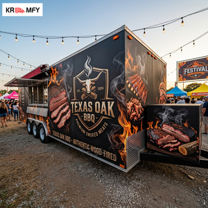 USA OEM ODM <b>Towable</b> Food Trailer Ice Cream Machine Fiberglass/Aluminum Construction Customized Design for Snack Food Fast Food - Product Image 2