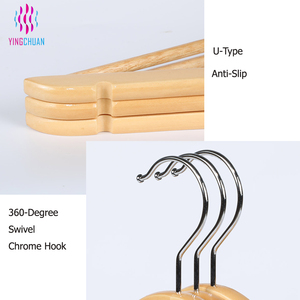 Campione gratuito prezzo di fabbrica appendiabiti girevole a testa tonda appendiabiti in legno - Product Image 5