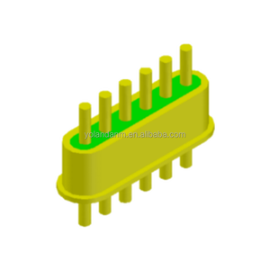 Kim loại đa pin kết nối micro-hình chữ nhật feedthroughs cho mật độ cao tích hợp công nghiệp hệ thống điều khiển - Product Image 5